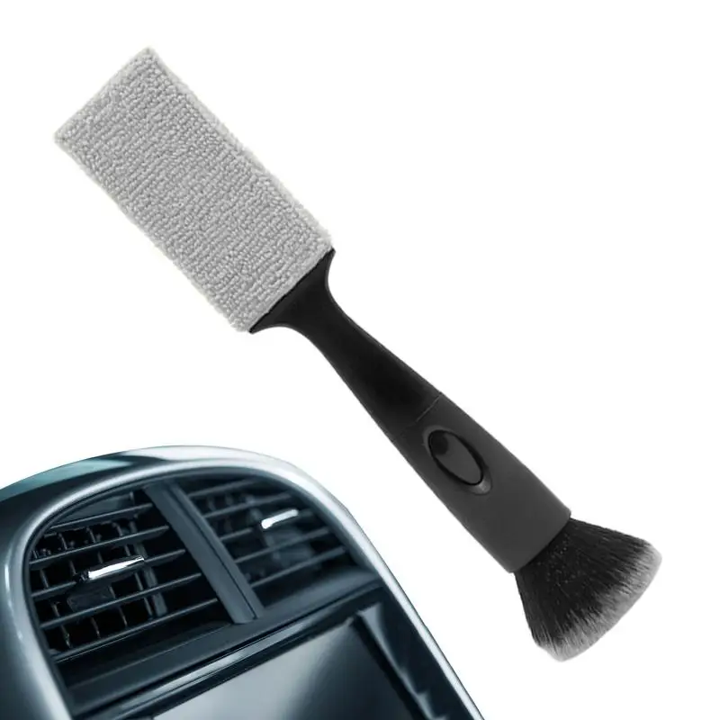 

Auto Interior Cleaning Brushes Curved Handle Interior Car Detail Crevice Dust Brush for Dashboard Air Vent Center Console Screen