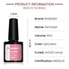 PHOENIXY Nail Gel Set with Lamp 12PCS Gel Nail Polish Semi Permanent Gel Varnish Base Matte Top Coat 8ML UV Gel Kit Nail Salon 5
