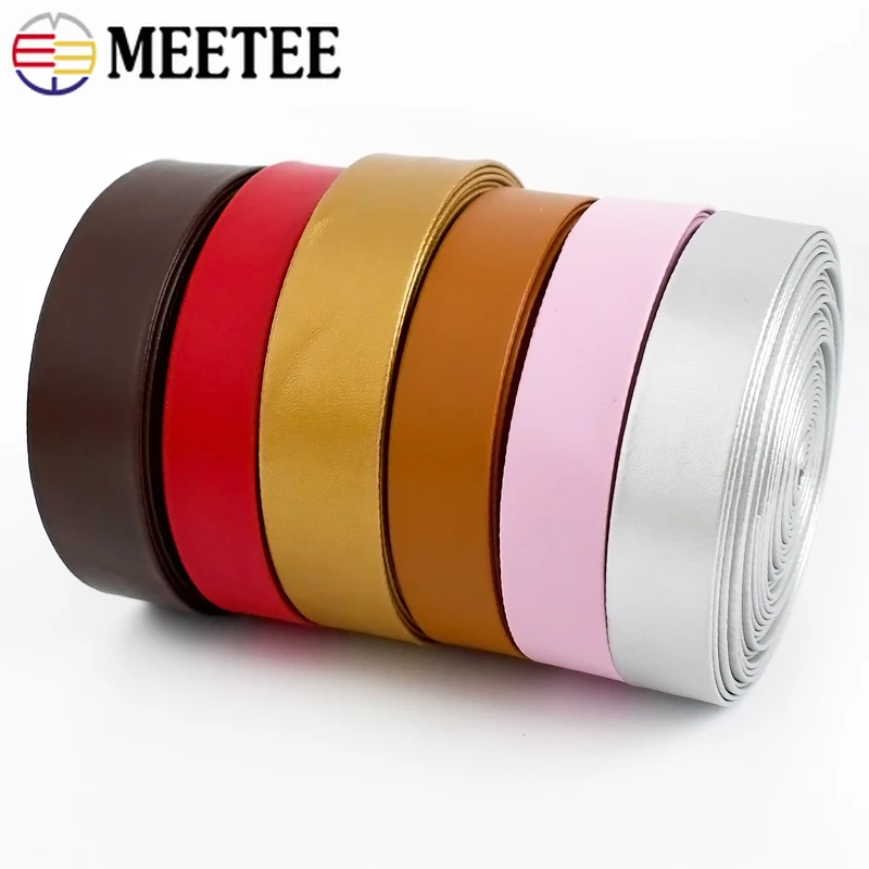 5 미터 5-30mm 합성 PU 가죽 로프 리본 테이프 의류 바이어스 바인딩 장식 쥬얼리 코드 DIY 의류 액세서리