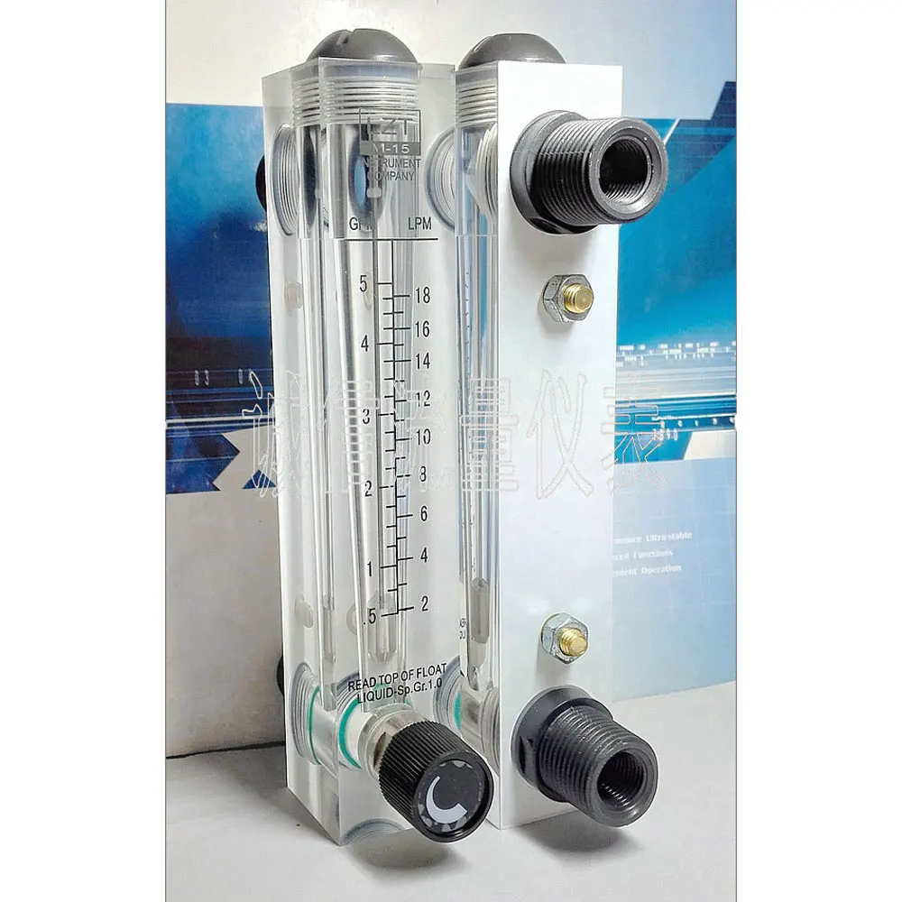 

12 ~ 120LPM 0,5-4SCFM 1/2 "BSP Стандартный расходомер жидкости с установкой на панели