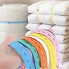 50pcs Clothes Storag Straps Lazy Folding Clothes Artifact Organizer For Wardrobe Bra Socks Storage Roll Elastic Band Cabinets 1