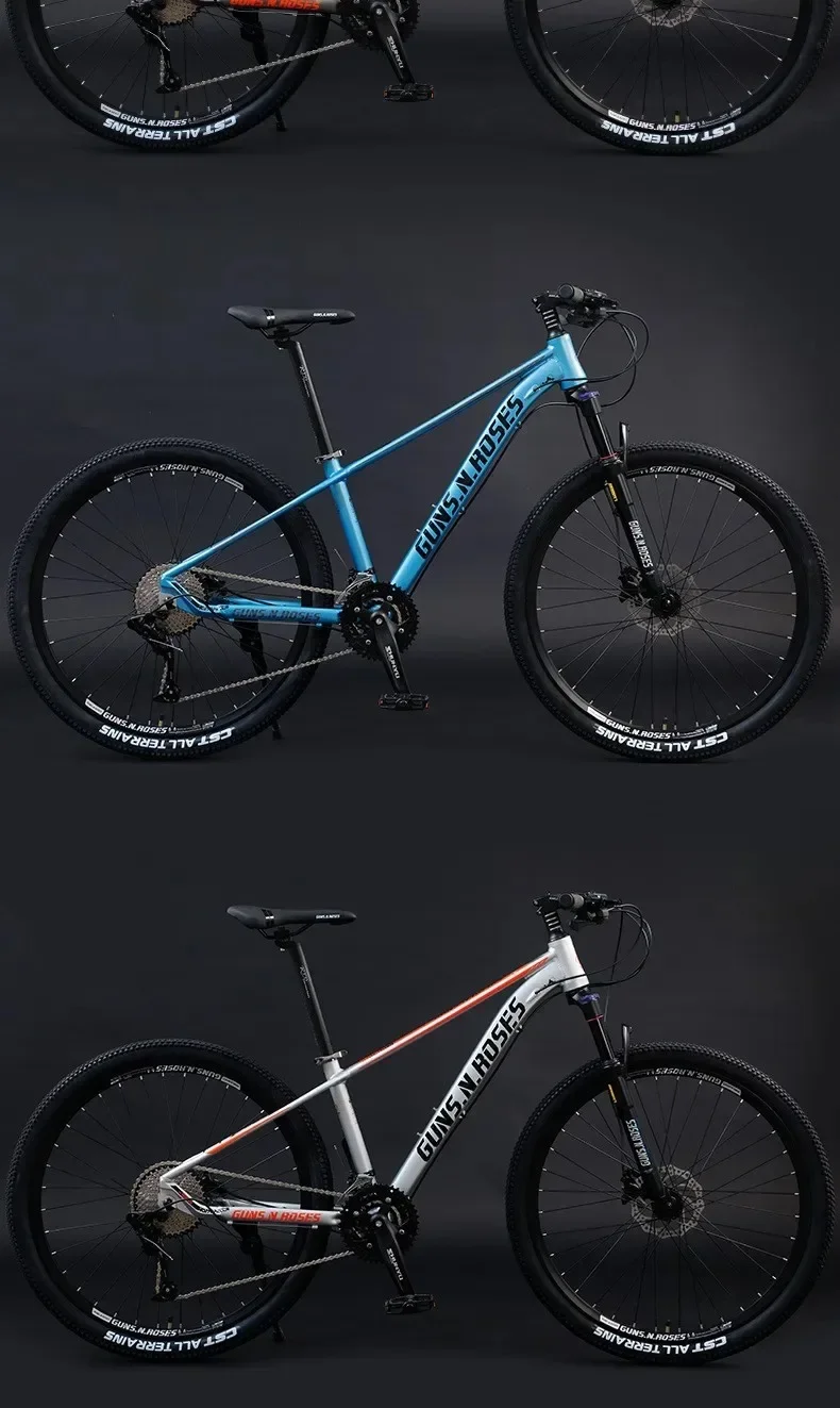 27.5/29 inch Aluminum alloy frame off-road MTB aldult Bicycle Mountain bike Double disc brake 24/27/30 speed Shock absorption