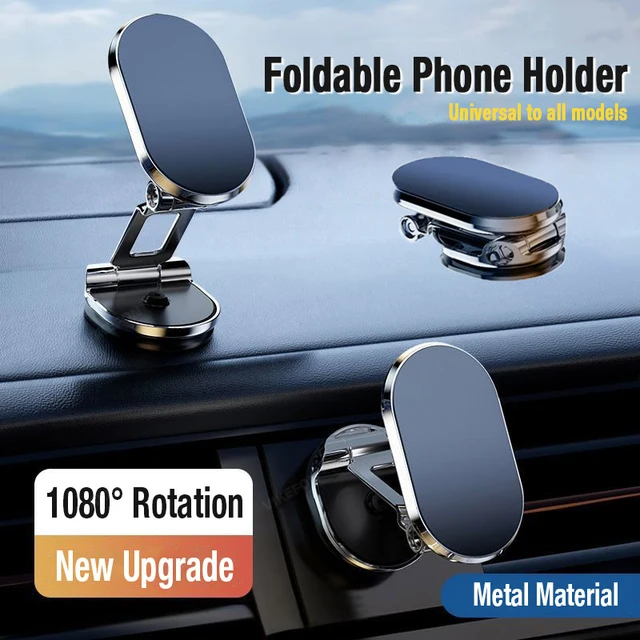 Magnetic Car Phone Holder 360° Rotate Magnet Smartphone Stand Support GPS Foldable Phone Bracket in Car Holder for IPhone Huawei