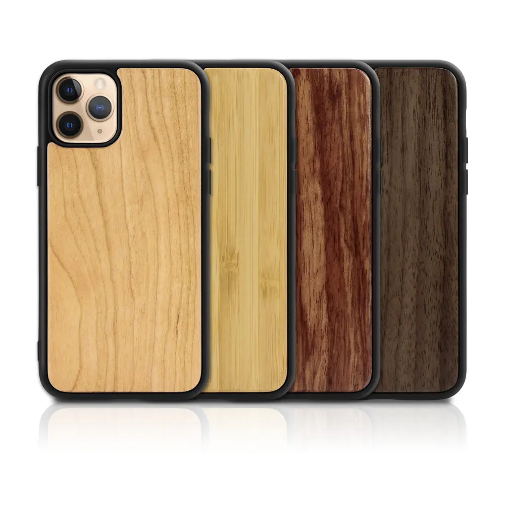 Real Wood back case for iphone 14 13 Mini 12 SE 2022 XR X S Max 8 7 Plus Genuine Bamboo Wooden Hard Phone case iPhone 11 Pro Max