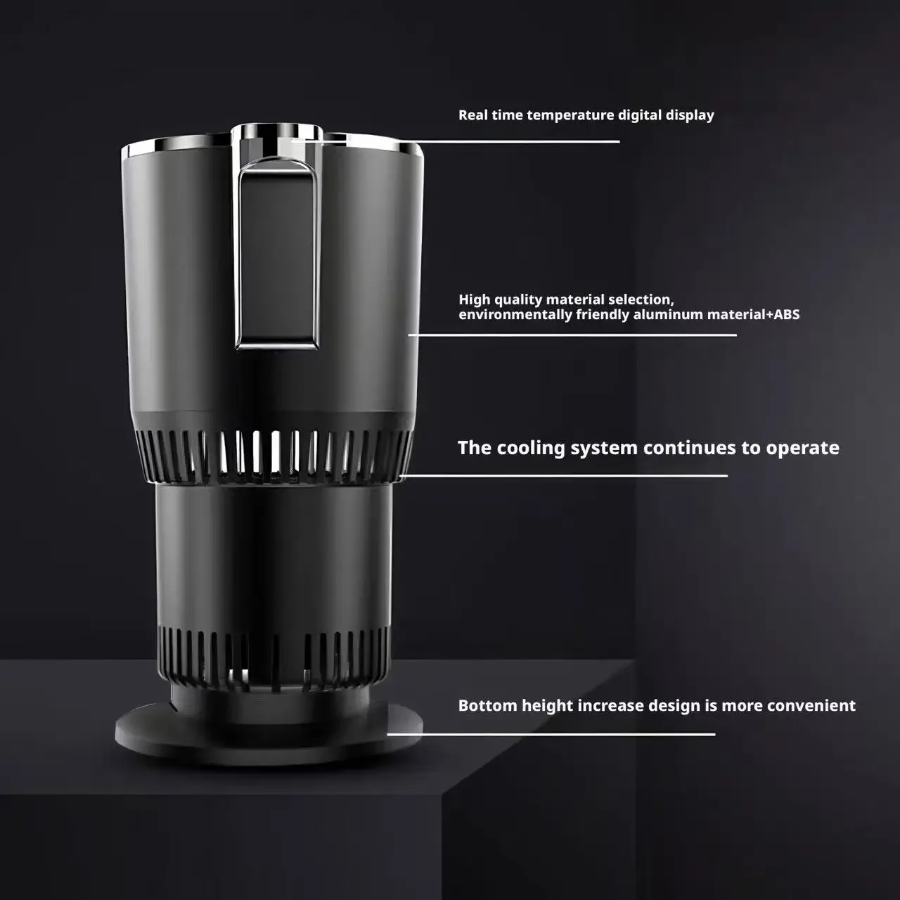 Car-mounted 2-in-1 Intelligent Temperature Control Mug