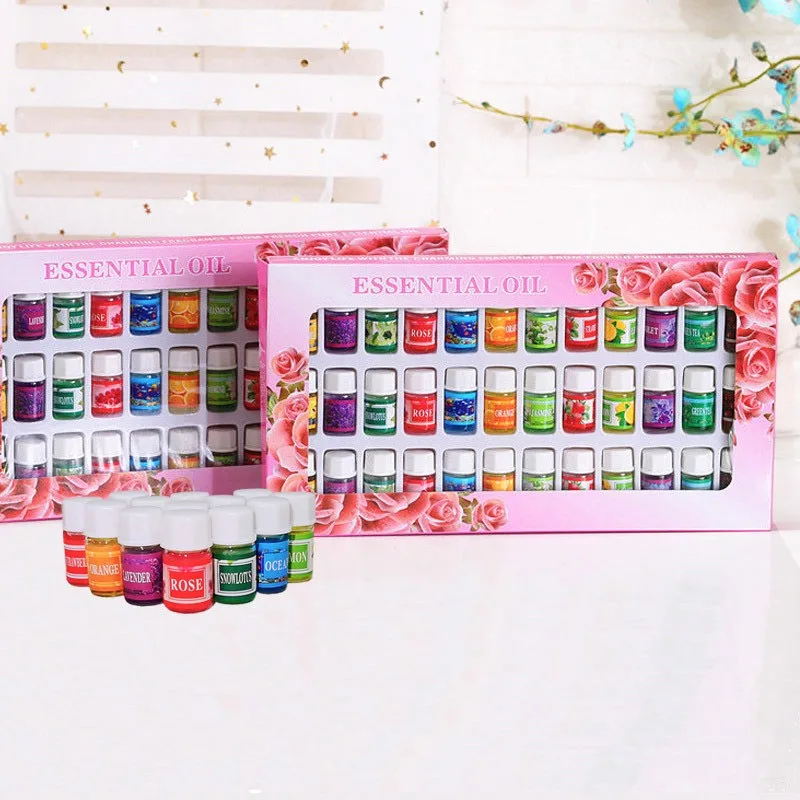 Essential Oils Aromatherapy Set - Lavender & Rose Blend for Diffusers and Humidifiers