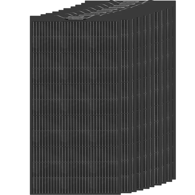 XINPUGUANG Solar Panel 120W - 1200W Flexible Solar Panel Module Monocrystalline Solar Cell PV 240W 360W 480W 600W 720W Solar Panels Charger For 12V 24V Battery Home Boat Marine RV Cabin Van Car Uneven Surfaces 1
