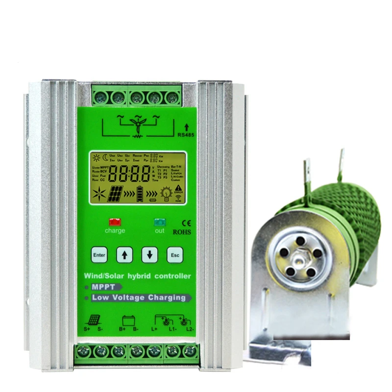 

Hybrid 1000W 48V Solar Wind Turbine Charge Controller