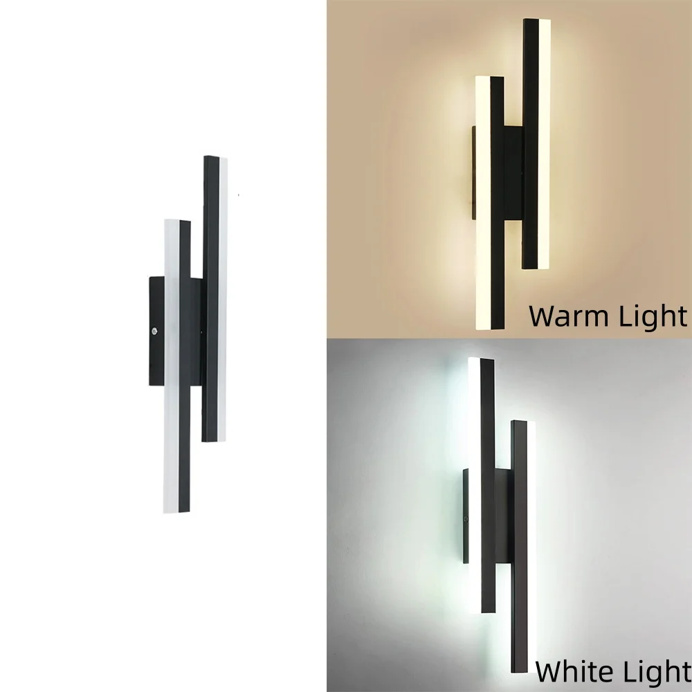LED Wall Light Indoor,16W 1800LM Creative Acrylic Wall Lamp LED,40CM Long Sconce Lights For Living Room Bedroom Dining Room Staircase Hallway