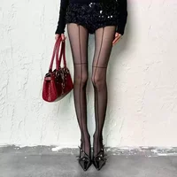 Collants Sexy pour femmes, Lingerie rayée Y2k, bas hauts de cuisse, sans couture, élastiques, serrés, bas de corps 6