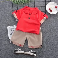 Summer New Baby Boys Clothing Sets T-shirt + Shorts Kids Girl Outfits Suits Children Wear Infant Toddler Tee Shirts + Pants 3
