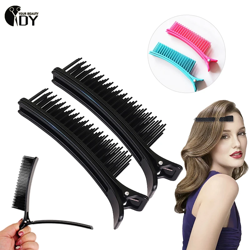 

2PC/set Professional Hair Grip Clamps Salon Hair Section Cutting Clips Comb Barber DIY Barrette Barber Dyeing Perm Hair Styling