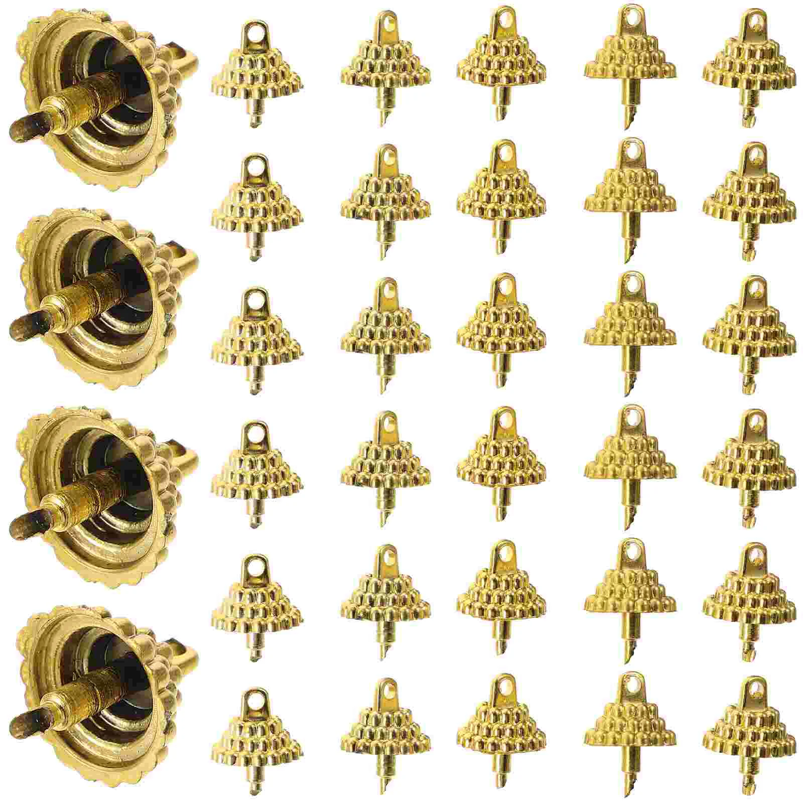

Christmas Ball Pendant End Caps Christmas Tree Hanging Ball Top Covers Ball Pendant DIY Caps Decoration Holder Hanging Supply