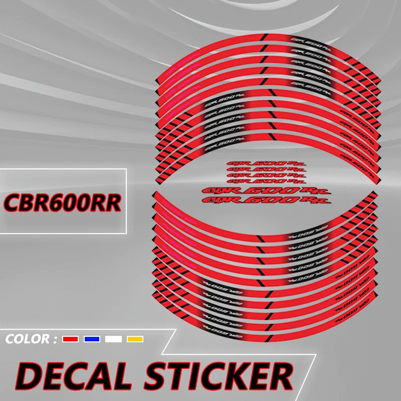 Wheel Sticker For Honda CBR250RR CBR600RR CBR1000RR Motorcycle Front Rear Tire Reflective Stripe Decorative Decals Sticker