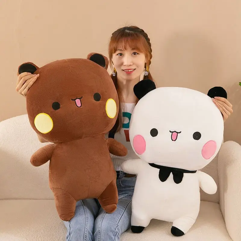 Bubu Dudu Peluche 2 Pezzi - Simpatico Orsetto Panda Con Zaino - 20 Cm