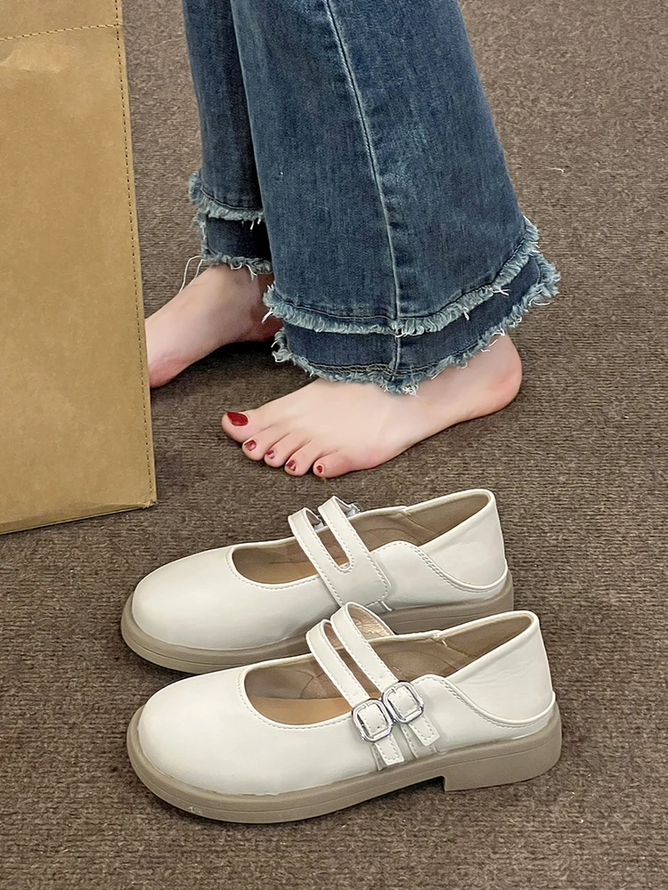 

Женские туфли-оксфорды из ПУ кожи, с круглым носком, на низком каблуке