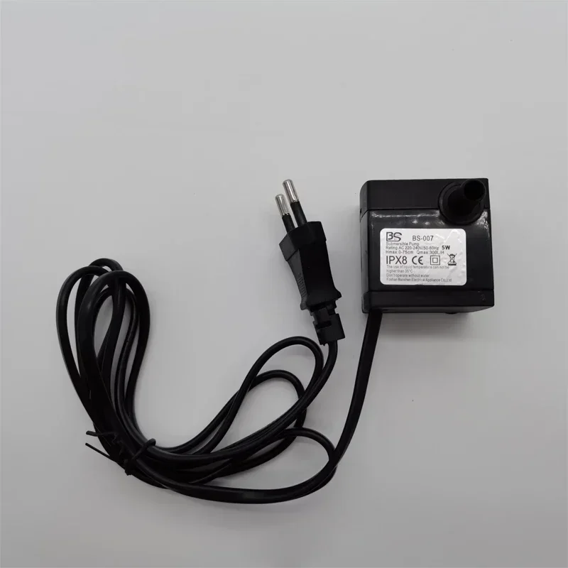 Aquarium Water Pump 1Pcs Ac 220V 5W EU Plug Submersible Ipx8 Level Waterproof Fountain Air Fish Pond Waterfall