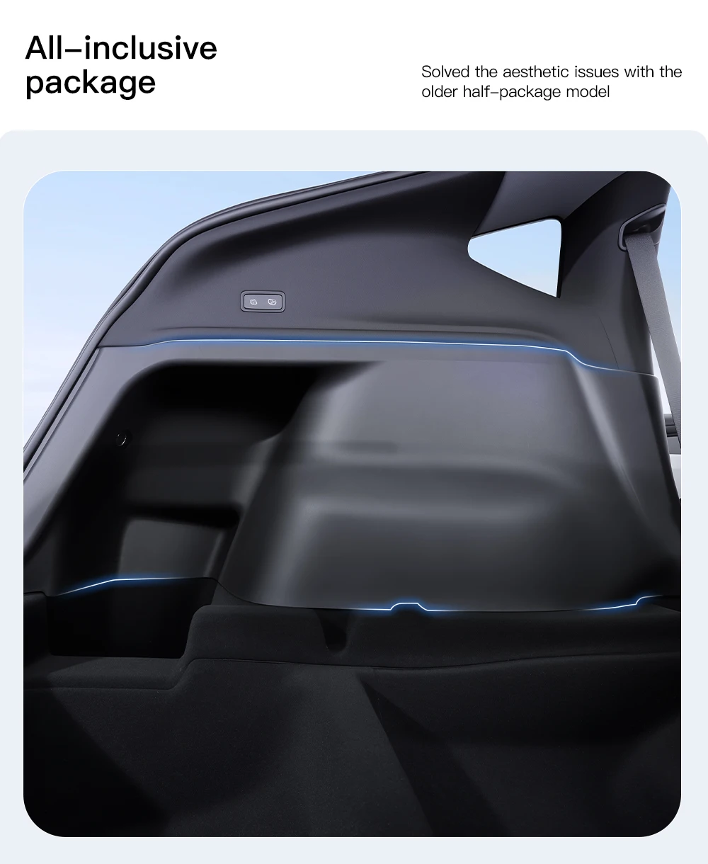 Rear Trunk Side Anti-Kick Pad For Tesla Model Y Juniper 2025 TPE Full Coverage P