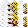 Acrylic Lipstick Holder Organizer 10/16 Slots Clear Lip Gloss Fish Shape Tower Case Display Stand Storage Box Makeup Cosmetic 3