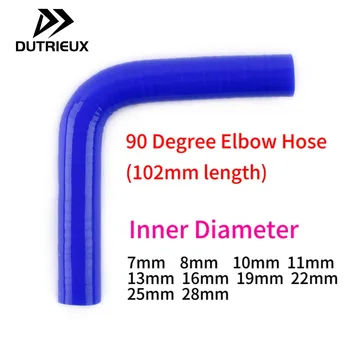 일반 실리콘 냉각수 인터쿨러 파이프 튜브 호스, 90 도 엘보, ID 7mm, 8mm, 10mm, 11mm, 13mm, 16mm, 19mm, 22mm, 25mm, 28mm