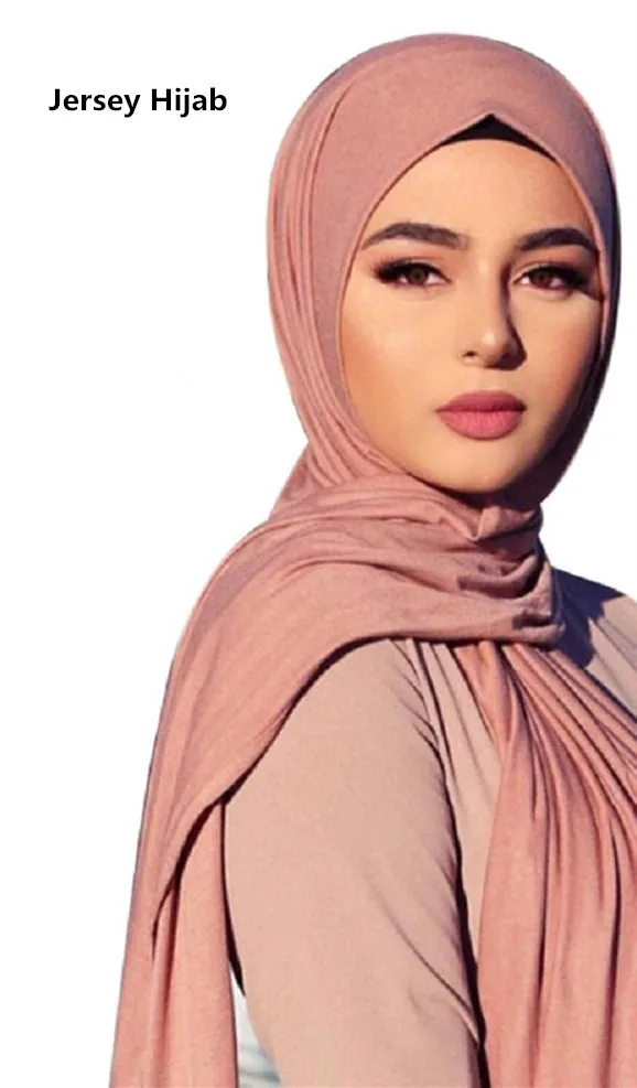 

Fashion Modal Cotton Jersey Hijab Scarf Long Muslim Shawl Plain Soft Turban Tie Head Wraps for Women Africa Headband 170x60cm