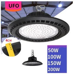 Led UFO Industrial Lighting 50W 100W 150W 200W Die Casting Aluminum Fin Factory Warehouse Light Ceiling Lamp