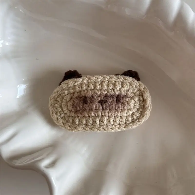 1 Stück gestrickte Häkelhaarspange, süße Cartoon-Katze, BB-Clip, Pony-Clip, Randclip, Haar-Accessoire, Kopfbedeckung im neuen Stil – Detail 8