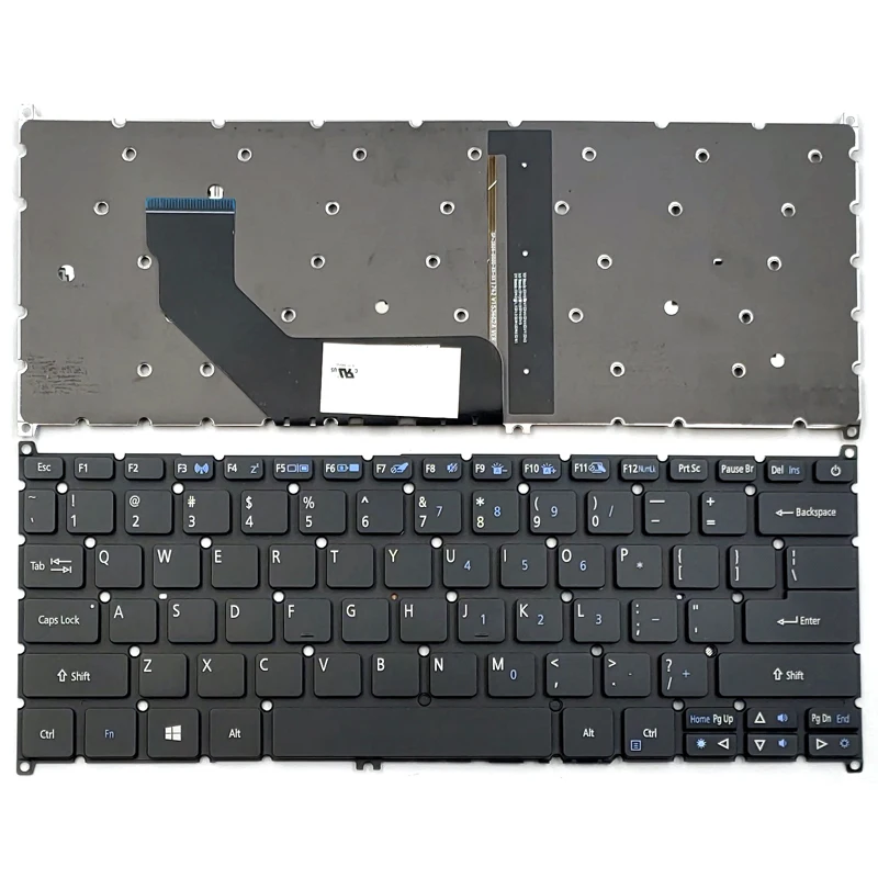 

Новинка для Acer Swift 3 SF314-41 SF314-41-R3C6 SF314-52 SF314-52G SF314-52G-5193 Series Клавиатура для ноутбука US Black с подсветкой