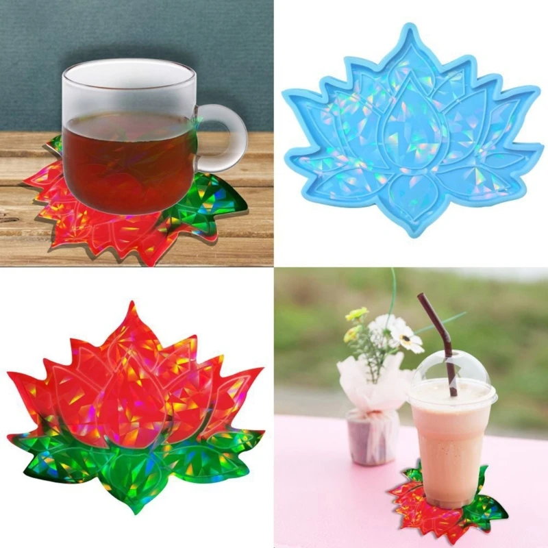 

Lotus Resin Coaster Molds,Crystal Coaster Molds for Resin Casting, Coaster Silicone Molds for Epoxy Resin