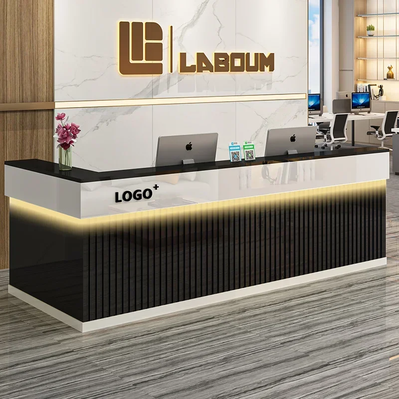 Purpito Salon Reception Desks Beauty Office Modern Cashier Reception Desks Luxury Bar Recepci&oacute;n Negocio Commercial Furniture