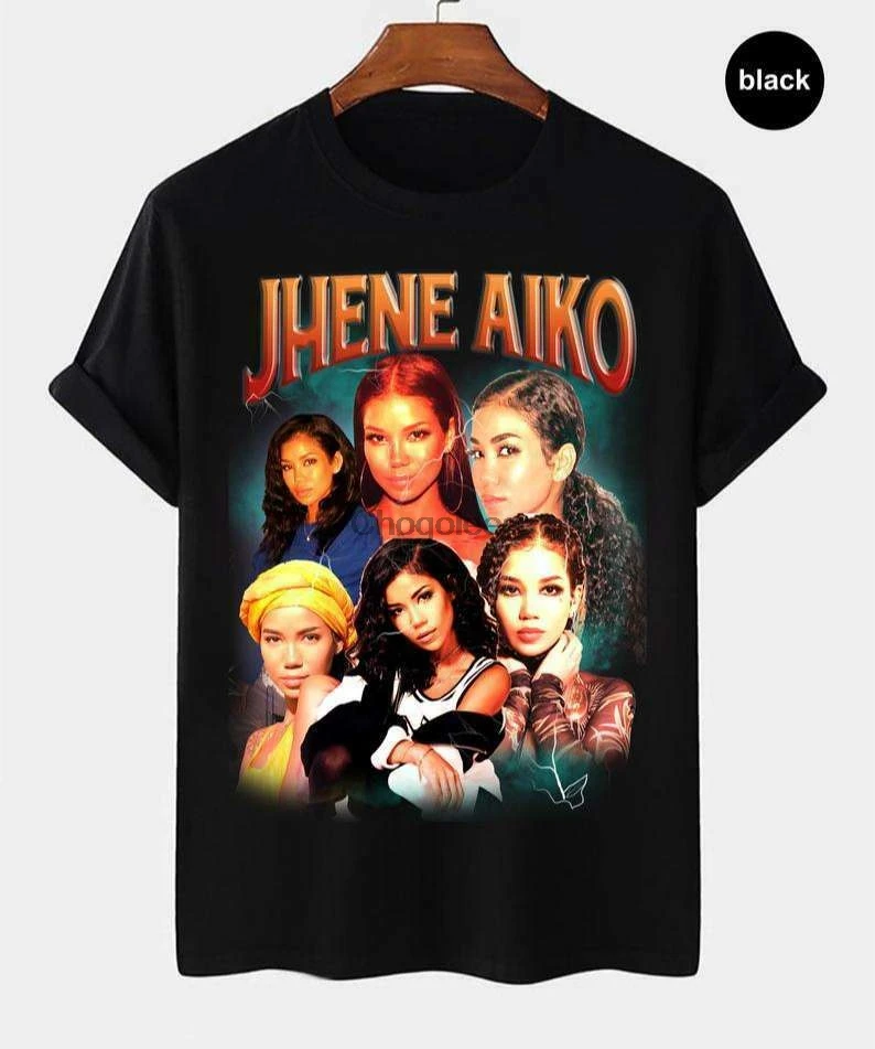 Jhene Aiko винтажная Ретро стиль рэп музыка хип-хоп Футболка PI118 |