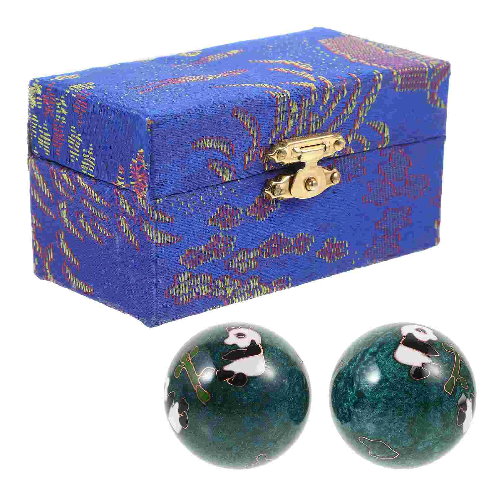 

2Pcs Metal Handballs Palm Massage Balls Hand Massaging Balls Massage Balls Massage Supply