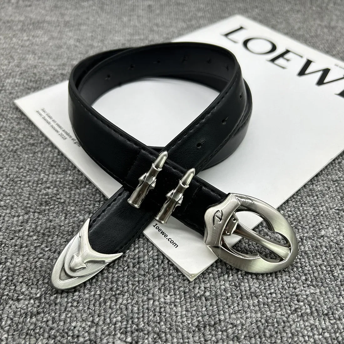 Noella Retro Metal Buckle Belt main image 0