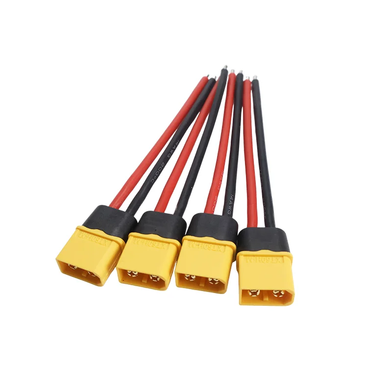 Connecteur mâle femelle XT60 XT60H, 4 pièces, avec rallonge de fil en silicone souple 14 AWG pour batterie Lipo RC, Drone FPV étendre – Image 3