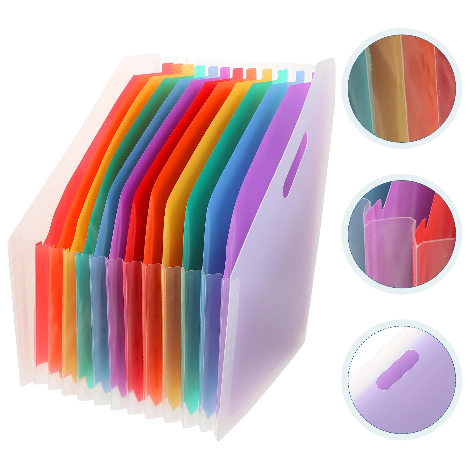 

A4 Accordian File Organizer Rainbow Organ Storage Expander File Folder Storage For Office Expanding School Clip