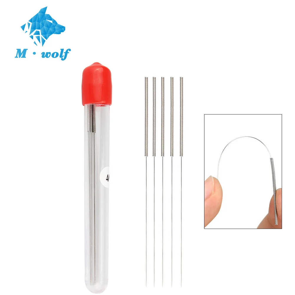 

5Pcs Stainless Steel Cleaning Needle 0.15mm 0.2mm 0.25mm 0.3mm 0.35mm 0.4mm Part Drill For V6 Nozzle 3D Printers Parts