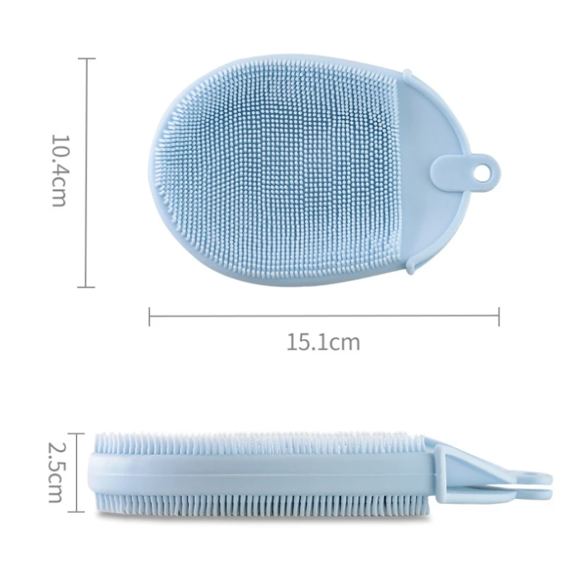 Massage bath towel silicone Skin Clean Silicone Bath Brushes Shower Gloves Bath Scrub Remover Body Exfoliating
