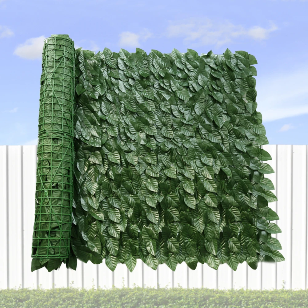 Artificial Privacy Fence Screen 0.5x0.5m Faux Ivy Leaf Hedges Leaf Fence Panels For Indoor Outdoor Garden Balcony Deck - Fencing, Trellis and Gates