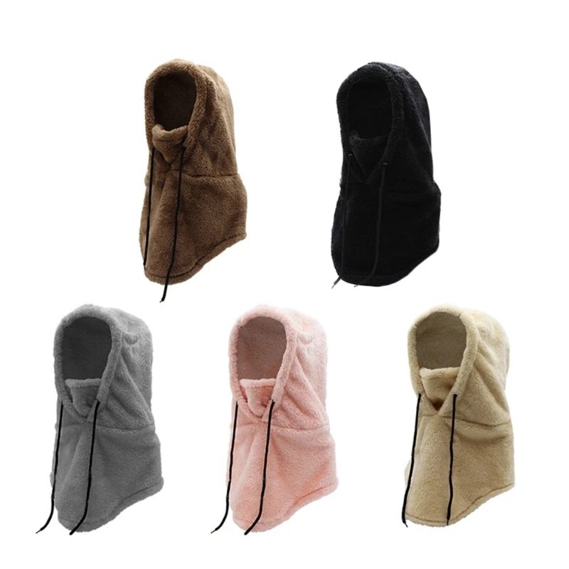 

Thick Insulate Hat with Neck Warmer for Cold Weather Winter Warm Snow Sport Unisex Cap Cold Weather Windproof 264E