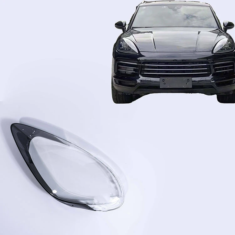 

Glass Lampshade Led Headlight Left right Lamp Lens Cover for Cayenne 2018-2020
