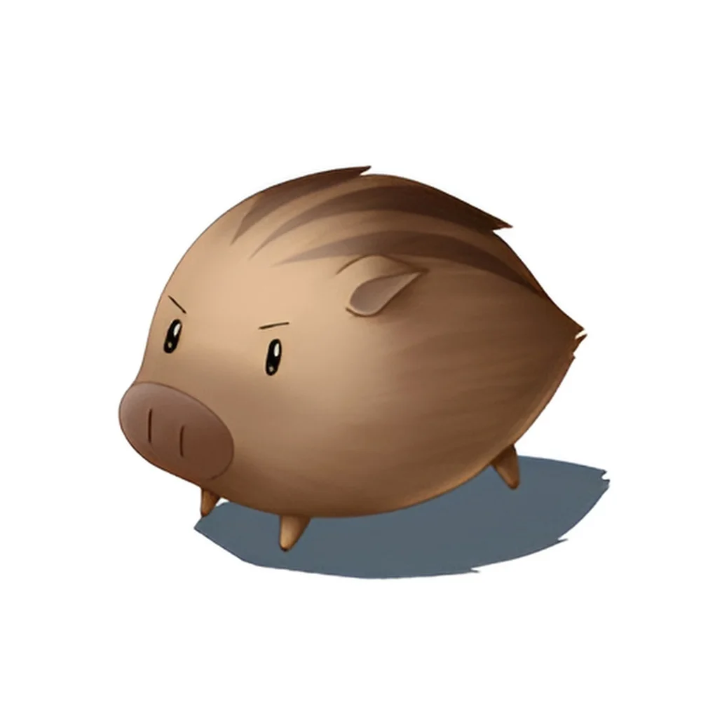 CLANNAD Kyou's Pet Wild Boar Botan Soft Cute Pillow 30CM Brown Stuffed & Plush Mascot