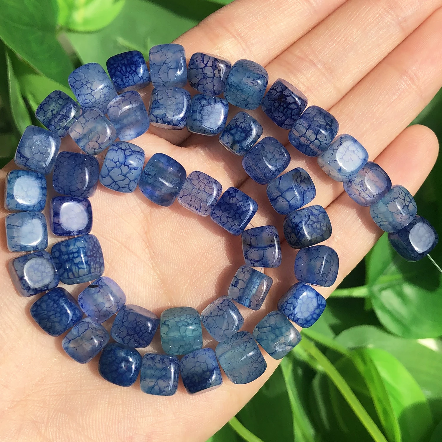 Blue Cracked Agate