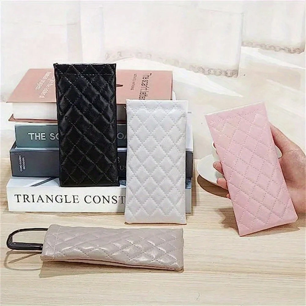 1/2/4Pcs Portable Eyeglasses Case PU Leather Soft Sunglasses Bag Pouch