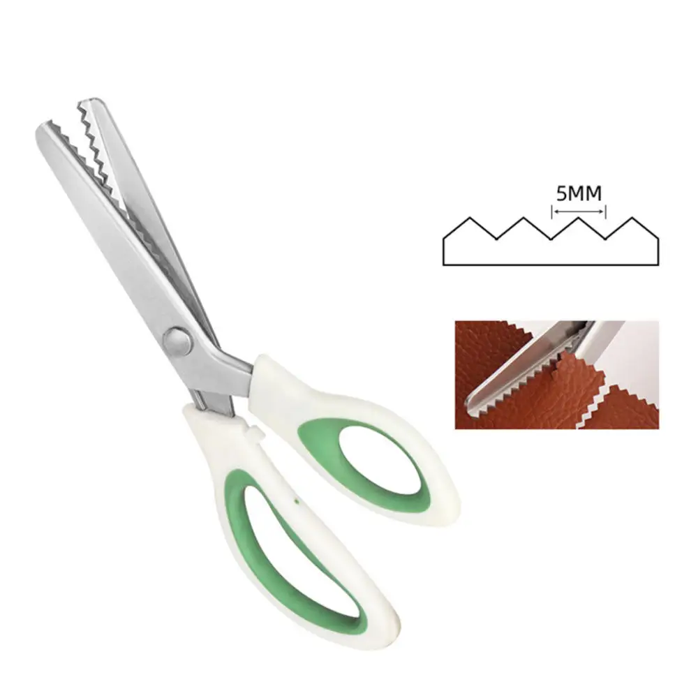 9 Inch Pinking Shears Crafts Zig Zag Scissors Leather Fabric Paper Cut  Scissors DIY Handmade Tools Tailor Sew Making Scissor