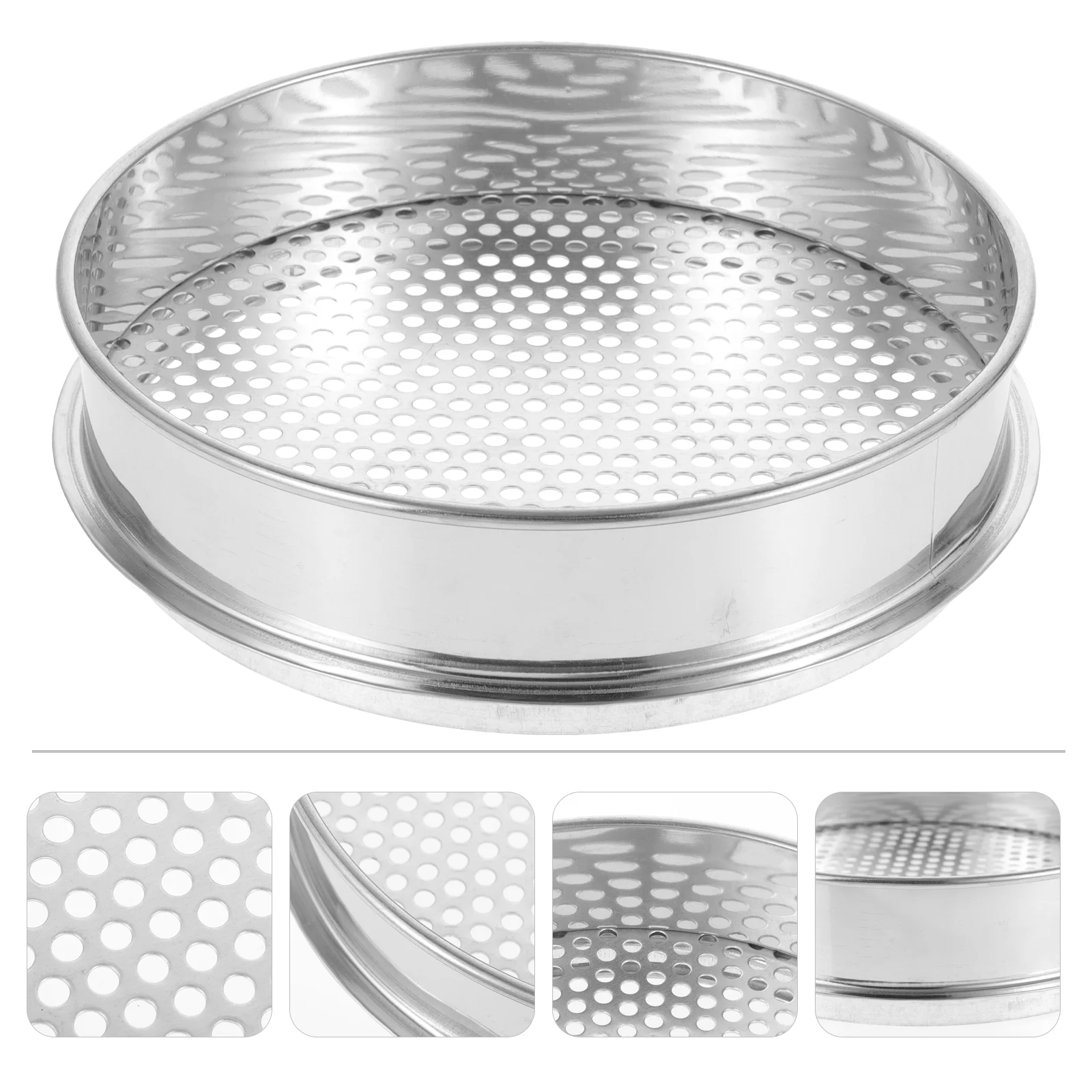 

Stainless Steel Round Soil Grading Sieve Mesh Soil Grading Sieve Metal Sieve for Home