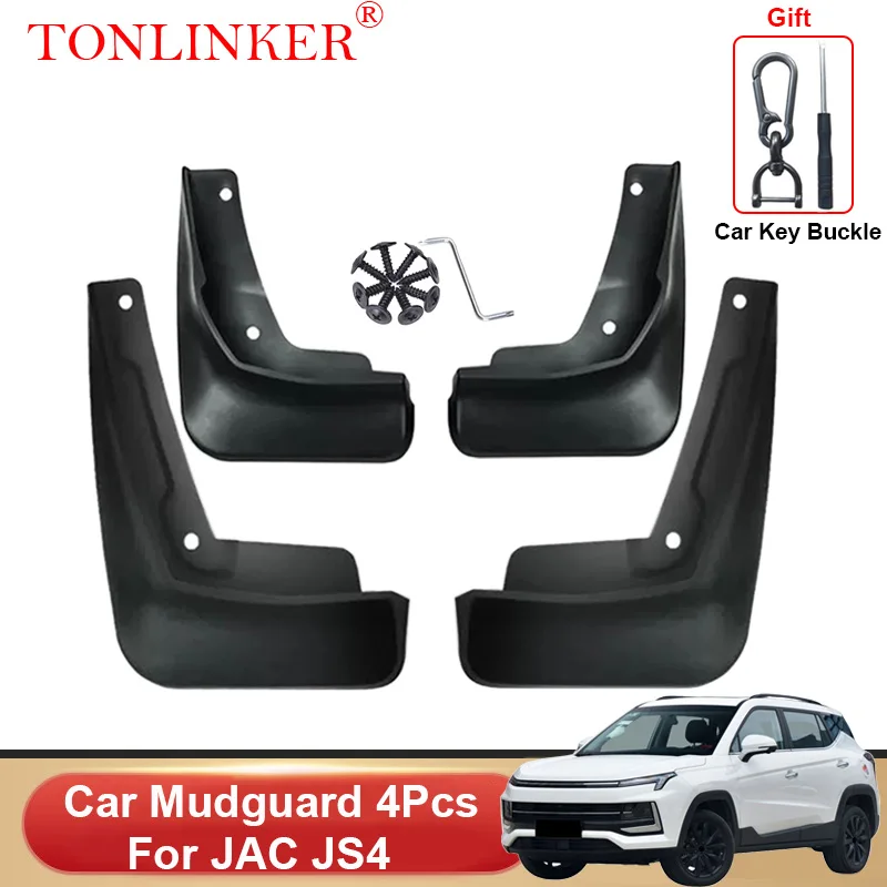 

TONLINKER Car Mudguard For JAC JS4 2021 2022 2023 SUV Mudguards Splash Guards Front Rear Fender Mudflaps 4Pcs Accessories