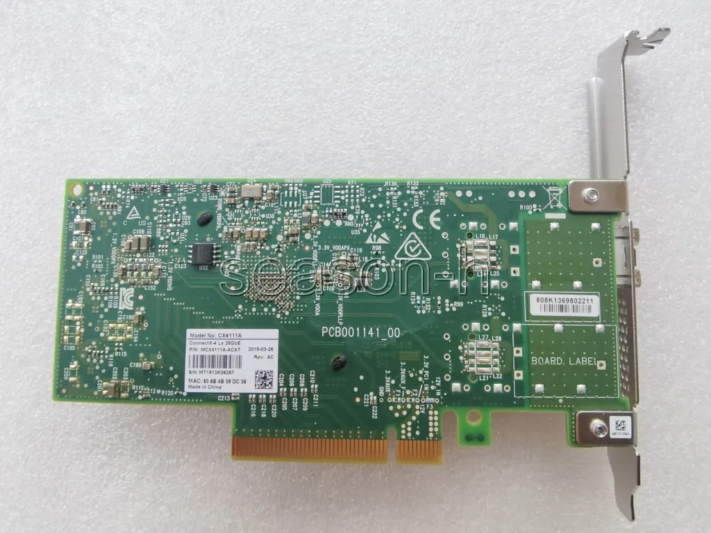Placa de Rede Única Porta Sfp28 Pcie3.0 x8 Mcx4111a-acat lx 25gbe - Imagem 5
