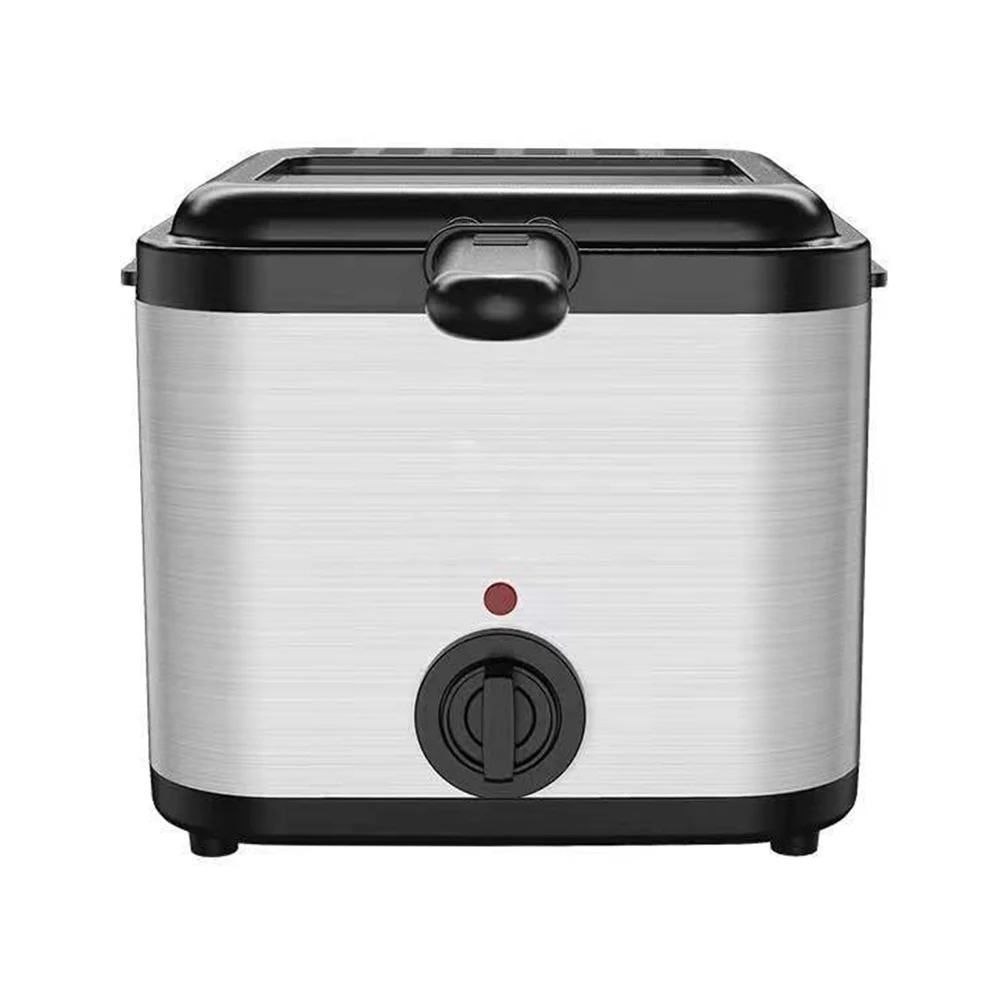 2.5L Electric Fryer Household Mini Electric Fryer 1000W Multiple Function Stainless Steel Fryer Kebab French Fries Machine