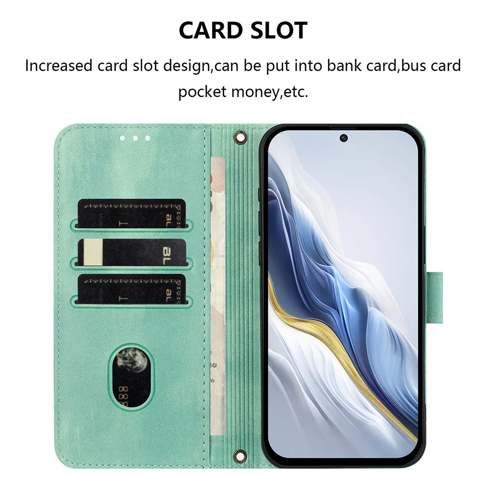 Leather Wallet Flip Phone Case - Elegant and Durable Back Cover