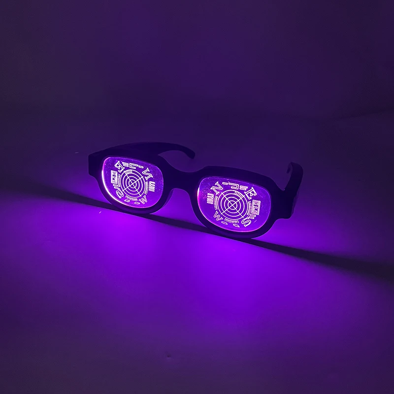 LED Light-Up Glasses Cyberpunk Style Cosplay Accessory for Adults (Generic)